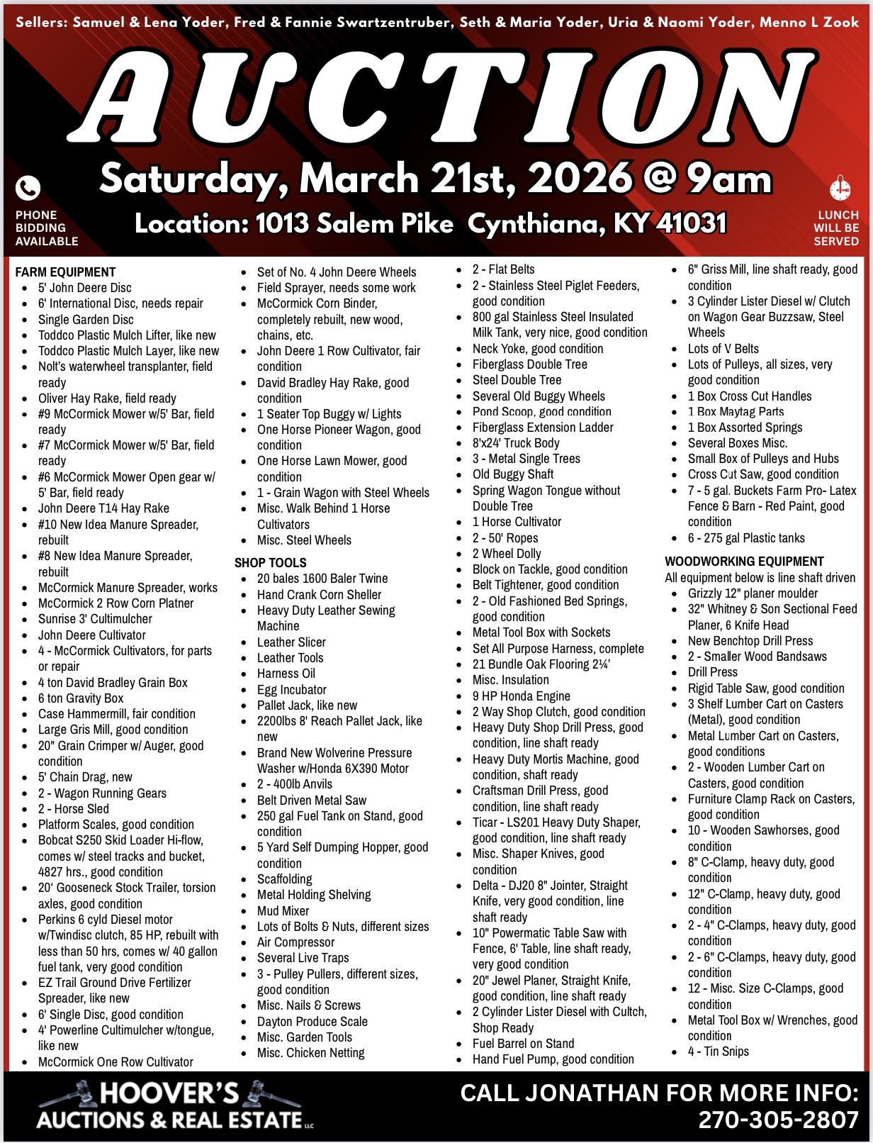 Large Multi-Seller Farm & Equipment Auction